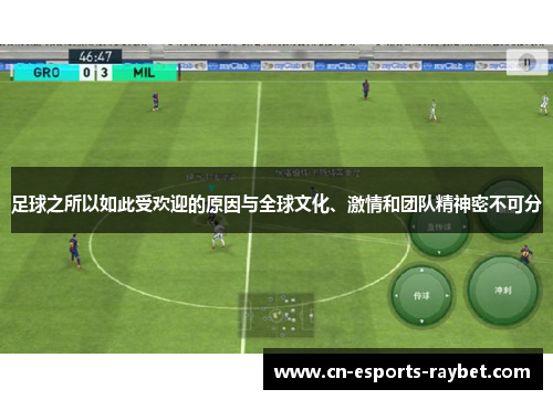 足球之所以如此受欢迎的原因与全球文化、激情和团队精神密不可分