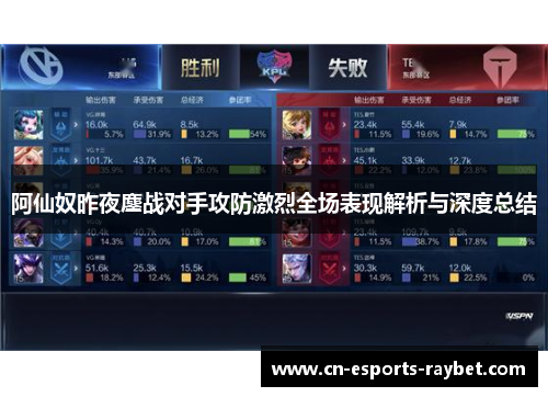 阿仙奴昨夜鏖战对手攻防激烈全场表现解析与深度总结